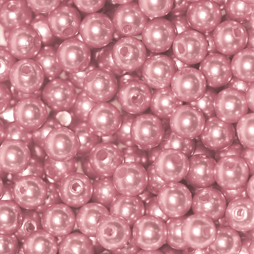 Plastic Pearl Bead Bulk Bag - Pearl Beads - Available in Multiple Colours & Sizes - 1 Bulk Bag