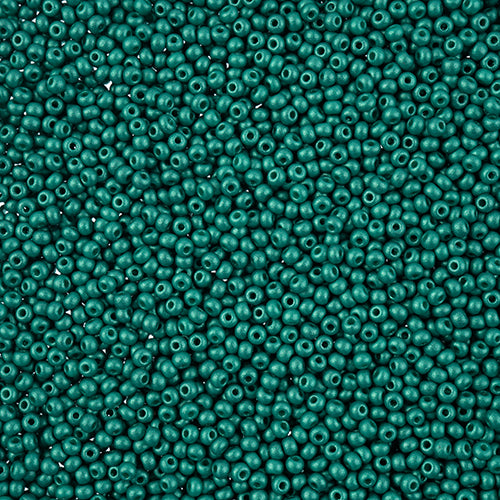 10/0 -Czech Seed Beads PermaLux Dyed Chalk Sea Green