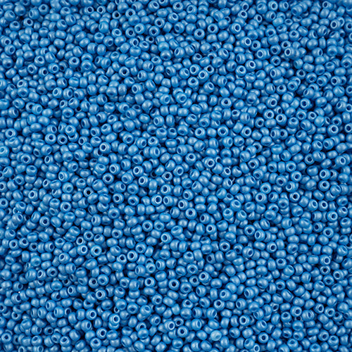 10/0 -Czech Seed Beads PermaLux Dyed Chalk Light Blue