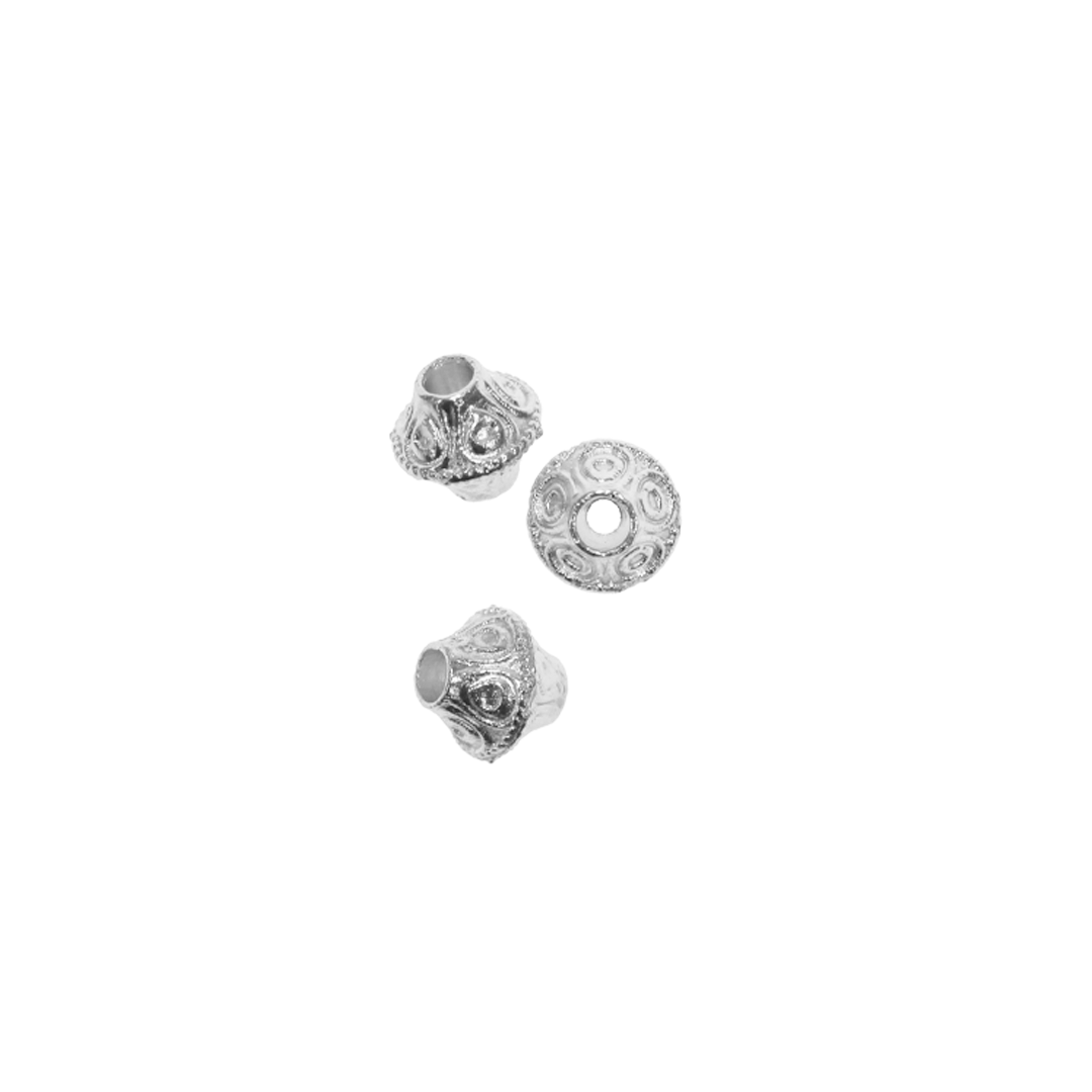 Spacers, Fancy, Alloy, 6mm x 6.5mm, Sold Per pkg of 20+, Available in Multiple Colours