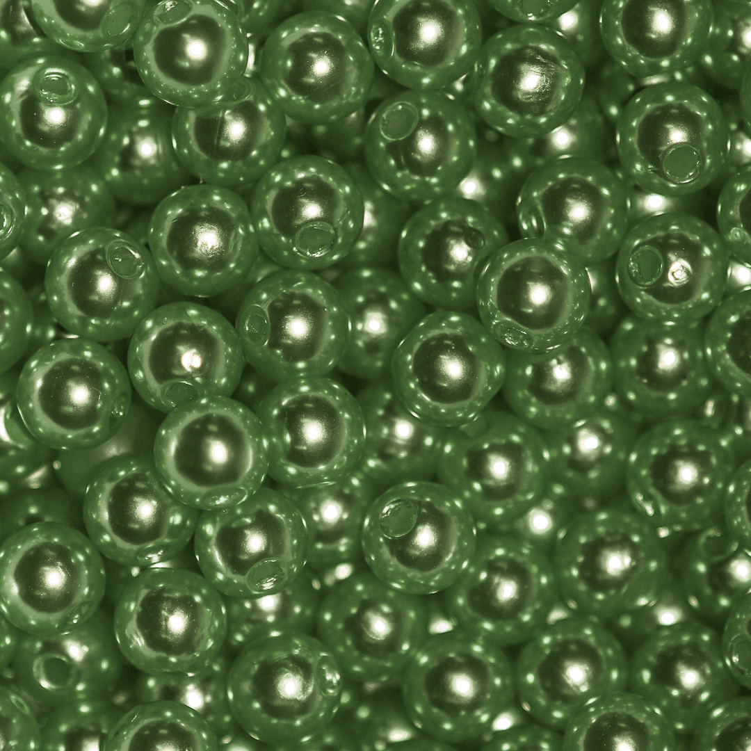 Plastic Pearl Bead Bulk Bag - Pearl Beads - Available in Multiple Colours & Sizes - 1 Bulk Bag