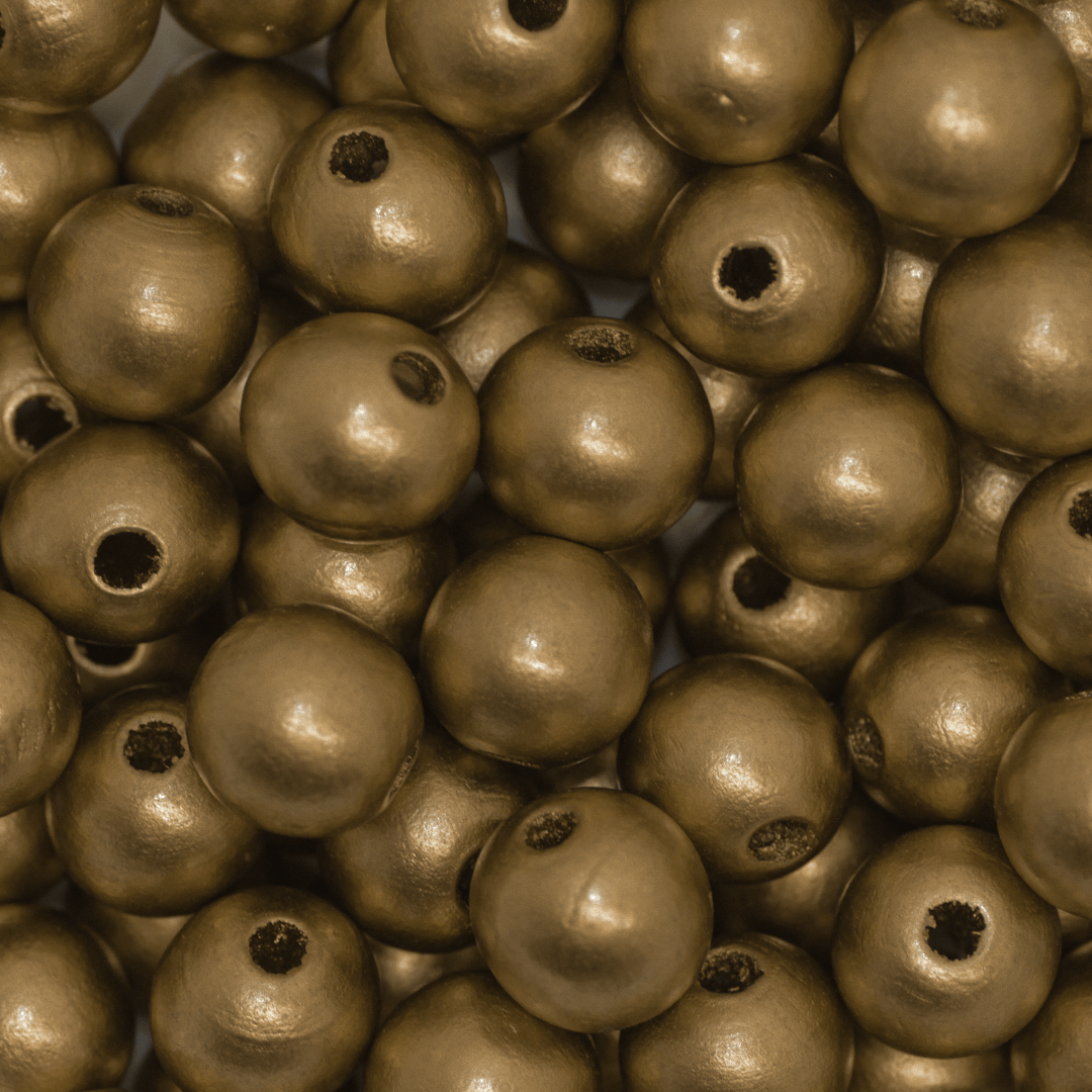 Wood Beads Bulk Bag, Available in Various Colors and Sizes