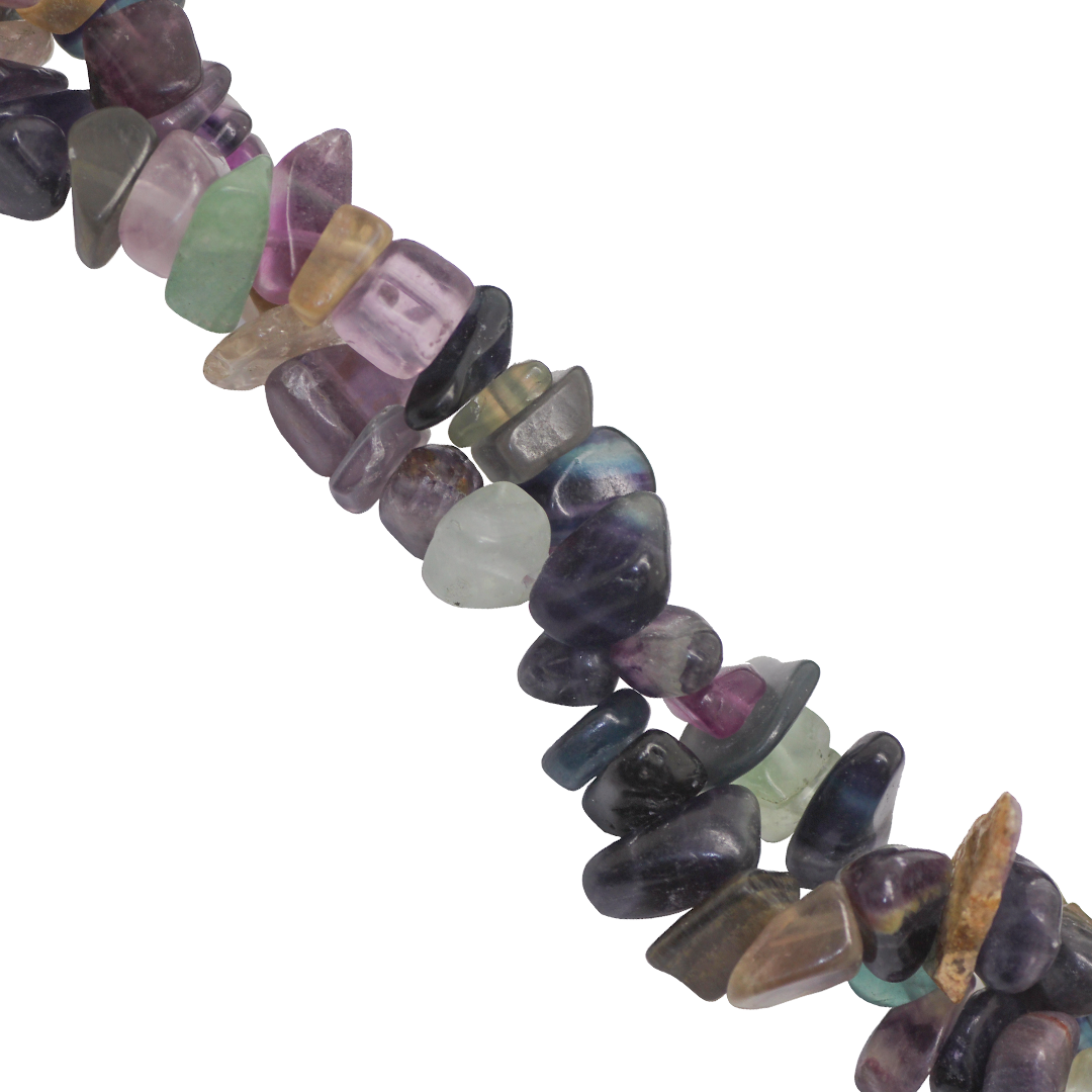 Large Chipped Fluorite, Semi-Precious Stone, Approx 120 pcs per strand