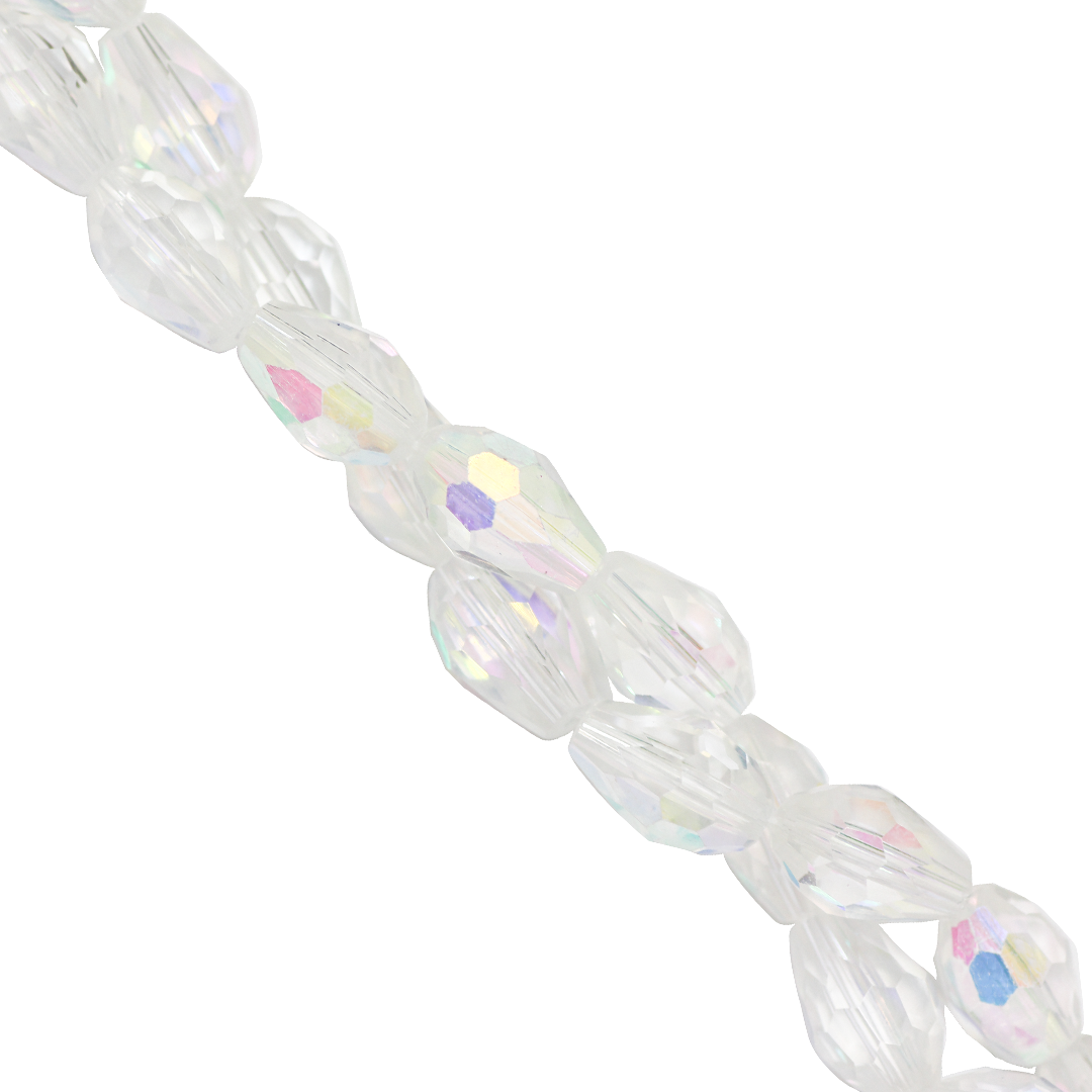 Glass Crystal Beads, Teardrop, Faceted, Available in Multiple Colours and Sizes