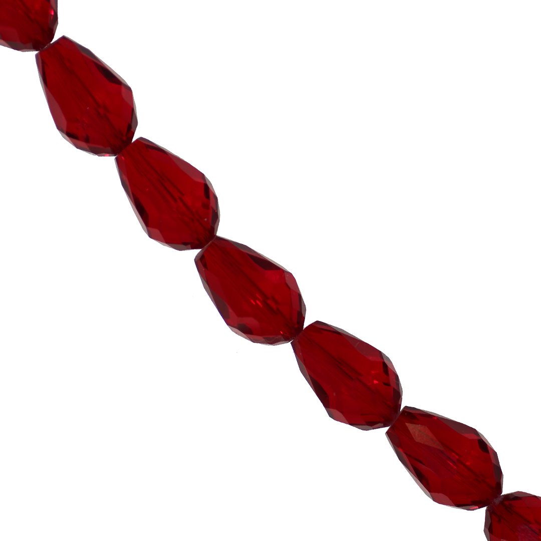 Glass Crystal Beads, Teardrop, Faceted, Available in Multiple Colours and Sizes