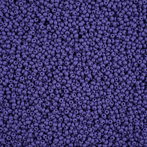 11/0 -Czech Seed Beads  PermaLux Dyed Chalk Dark Violet Matt.