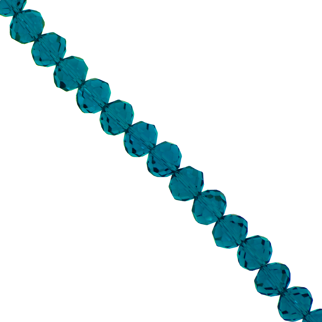 Glass Crystal Beads, Rondelle, Faceted, 4mm x 3.5mm, 115 pcs per strand, Available in Multiple Colours