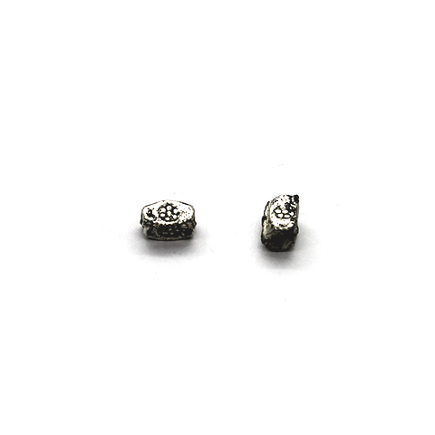 Spacers, Capsule Spacer, Silver, Alloy, 6mm X 3mm, Sold Per pkg of 25 - Butterfly Beads