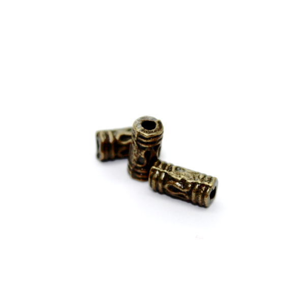 Spacers, Roll Bar Spacer, Alloy, Brass, 6mm x 3mm, Sold Per pkg of 20