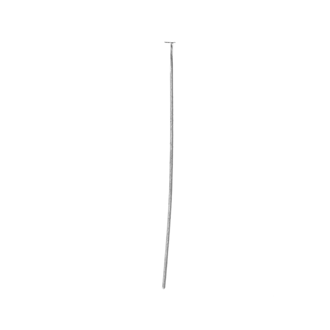 Flat Head Pins, Bright Silver, Alloy, 1.58 inches, 19 Gauge, Sold Per pkg of 100+