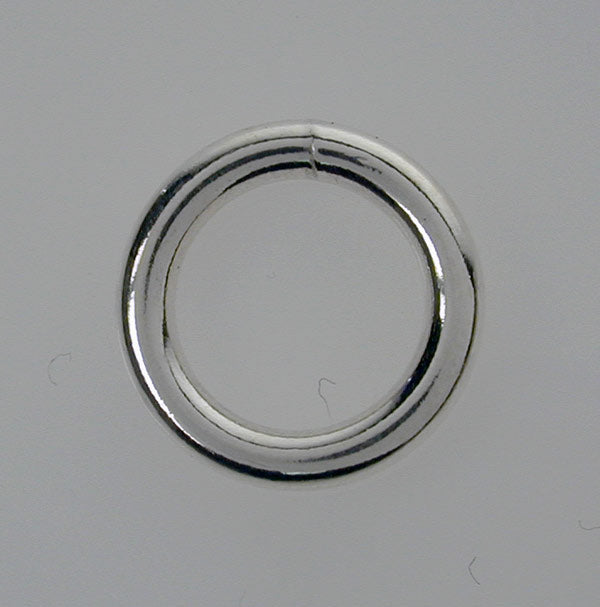 Closed Rings, Sterling Silver, 5mm, 18 Gauge, 4 pcs