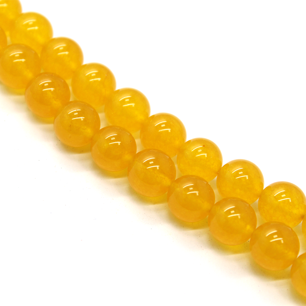 Dark Yellow Jade, Dyed, Semi-Precious Stone, Available in Multiple Sizes