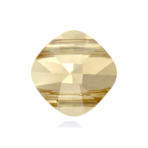 Swarovski Bead, Square 4-hole (5180), 14mm, 2 pcs per bag