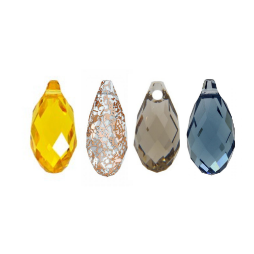 Swarovski Pendants, Briolette (6010), 13mm x 6mm, 2 pcs per bag, Available in 6 Colours