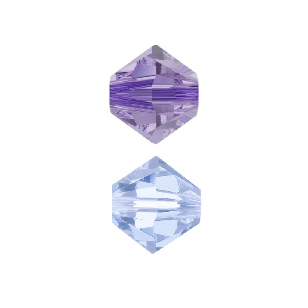Swarovski Crystal Beads, Xilion Bicone (5328), Colour-Changing Crystals, Available in Multiple Sizes & Colours