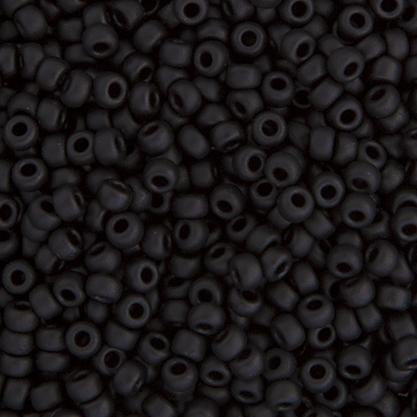 Seed Bead Bulk Bags - 8/0 - Black Matte - 449g/13,000pcs