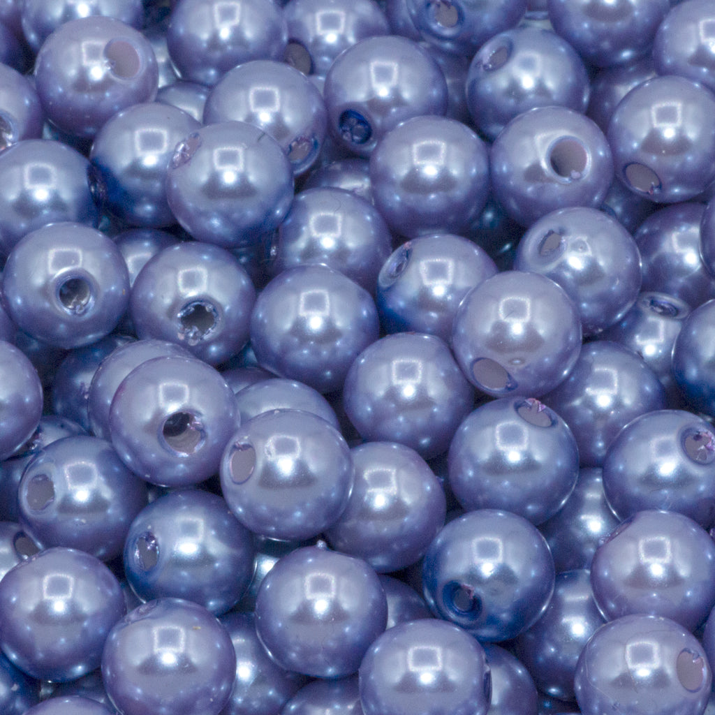 Plastic Pearl Bead Bulk Bag - Pearl Beads - Available in Multiple Colours & Sizes - 1 Bulk Bag