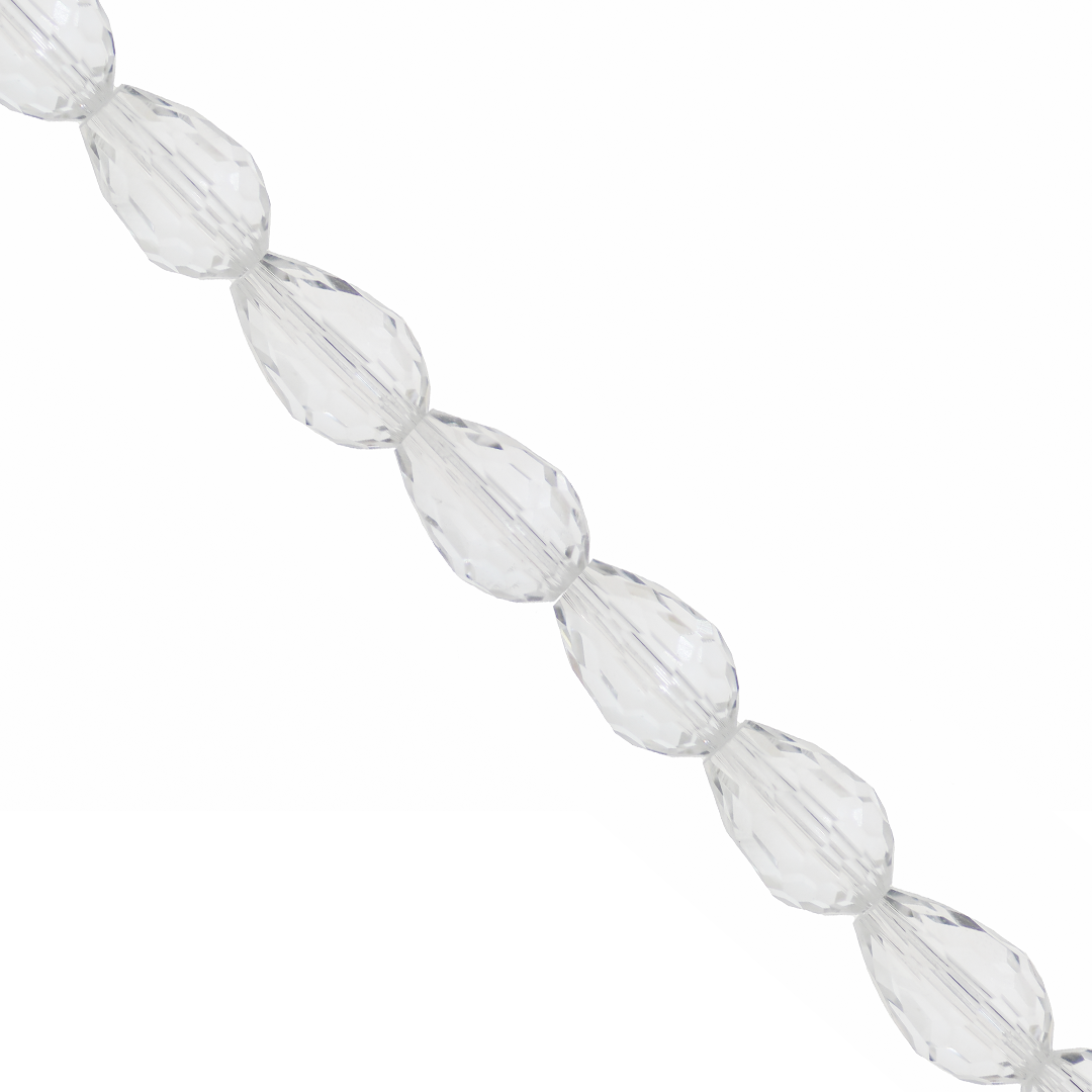 Glass Crystal Beads, Teardrop, Faceted, Available in Multiple Colours and Sizes