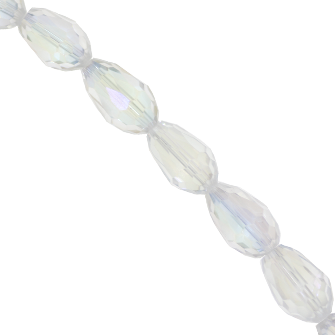 Glass Crystal Beads, Teardrop, Faceted, Available in Multiple Colours and Sizes