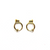 Clip-On Spring Back Hoop Earring, Gold-Plated, 17mm x 13mm, 1 pair