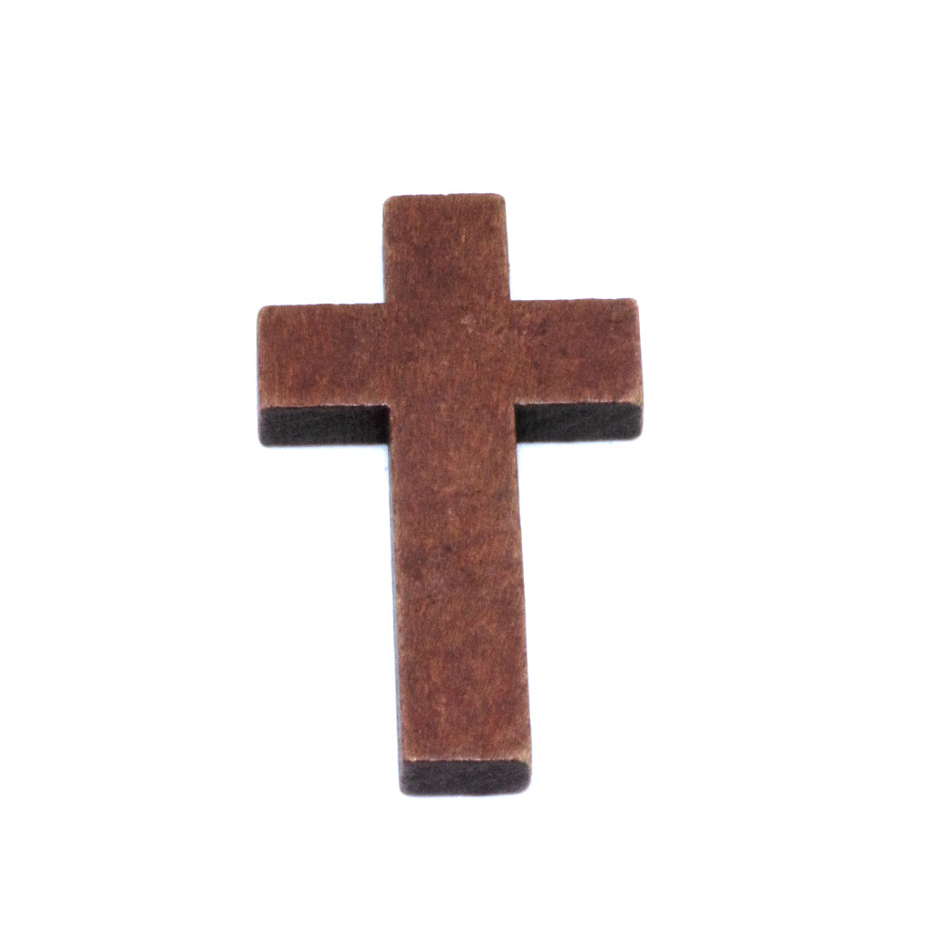 Wooden Cross Pendants, Various Sizes and Colours, Sold by pieces per bag