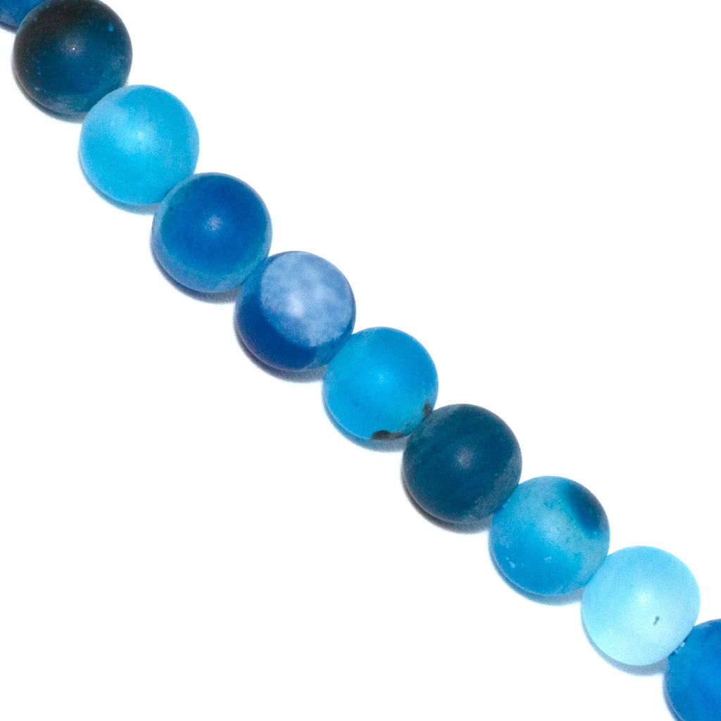 Matte Banded Agate, Semi-Precious Stone, Available in 5 Sizes and 9 Colours