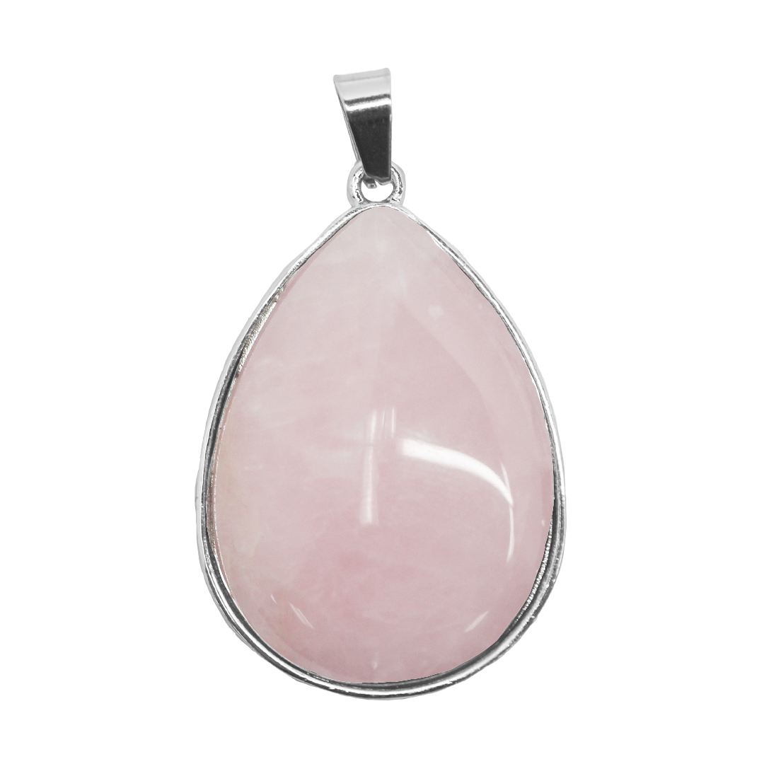 Gemstone Pendant, Drop, 39mm x 26.5mm, Available in Multiple Gemstones-, 1 pc