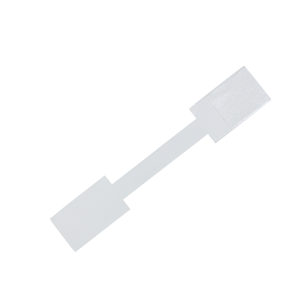 Tools, Square Sticky Price Tags, Paper, White, 7.0cm x 1.2cm, Sold Per pkg of 100