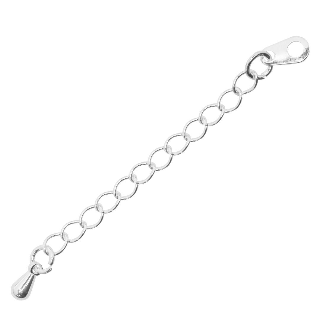 Chains, Chain Extender with Teardrop Bead, 2.0 inches, Sold Per pkg of 6, Available in Multiple Colours