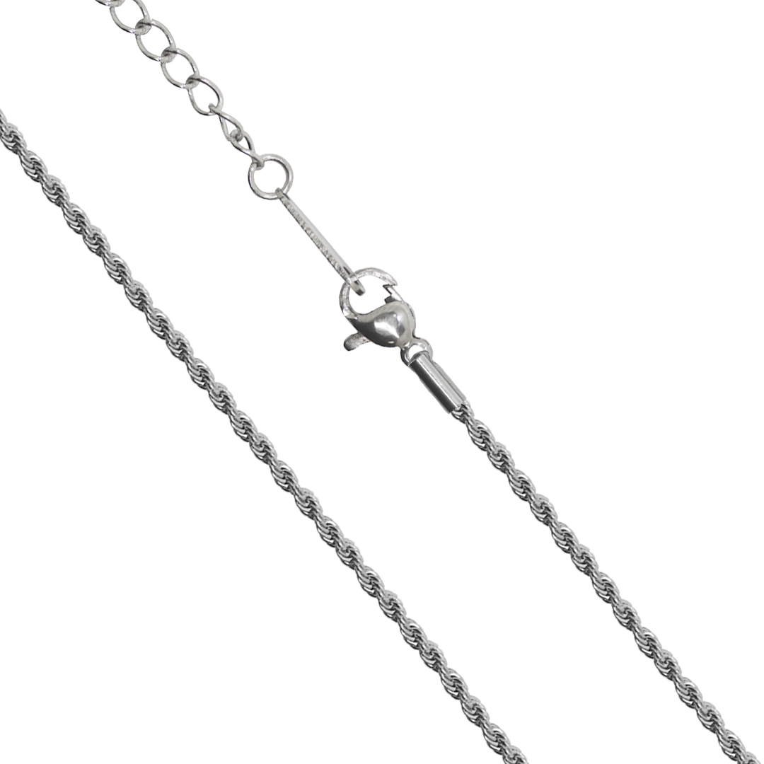 Chains, Twisted Rope Chain, Stainless Steel, 18 inches, Sold Per pkg of 12