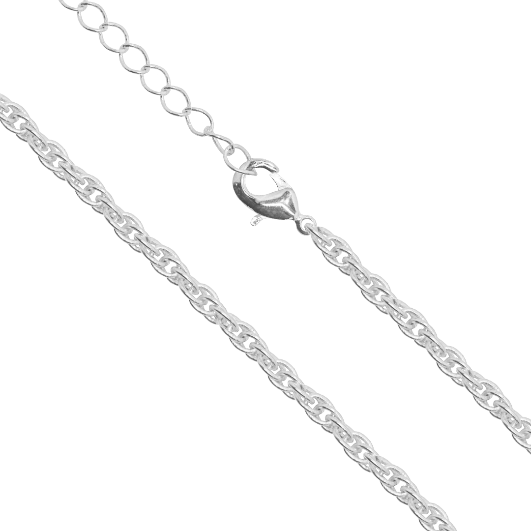 Chains, Spiral Oval Link, Alloy, 20 inches, Sold Per pkg of 12, Available in 4 Colours