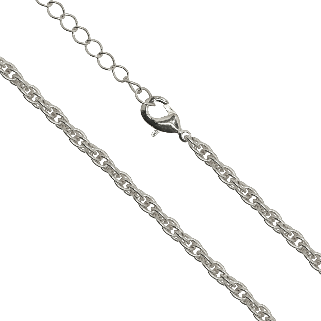 Chains, Spiral Oval Link, Alloy, 20 inches, Sold Per pkg of 12, Available in 4 Colours