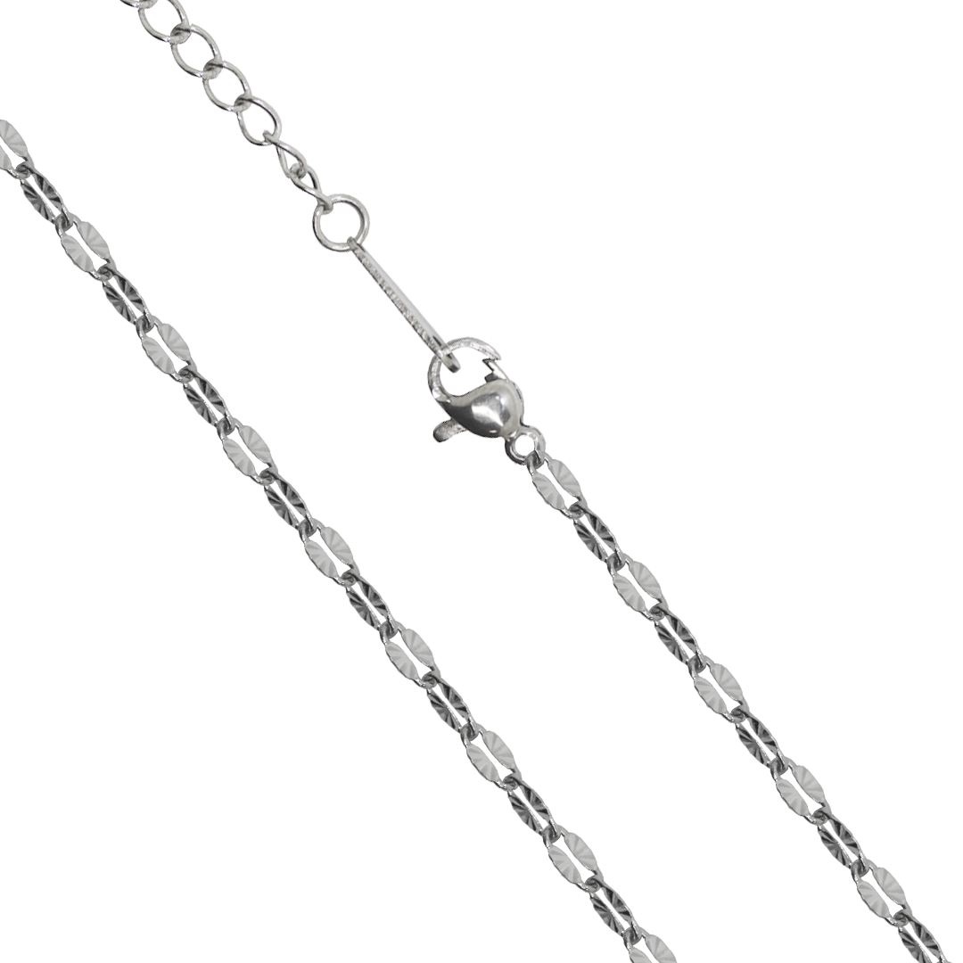 Chains, Fancy Sequin Chain, Stainless Steel, 18 inches, Sold Per pkg of 12