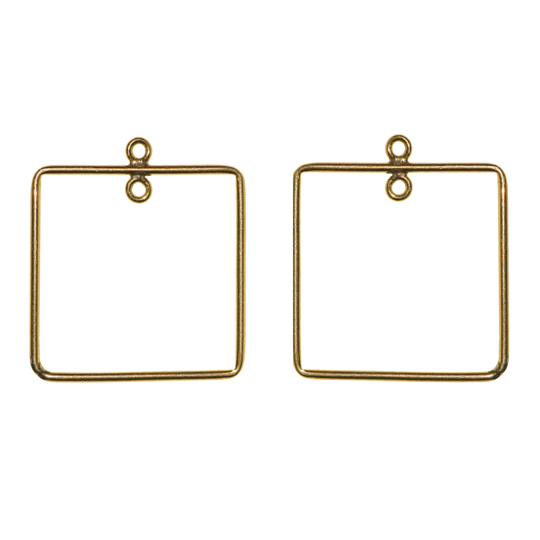 Earring, Component, 14K Gold Filled, 23.5mm x 20.5mm - 1 pair