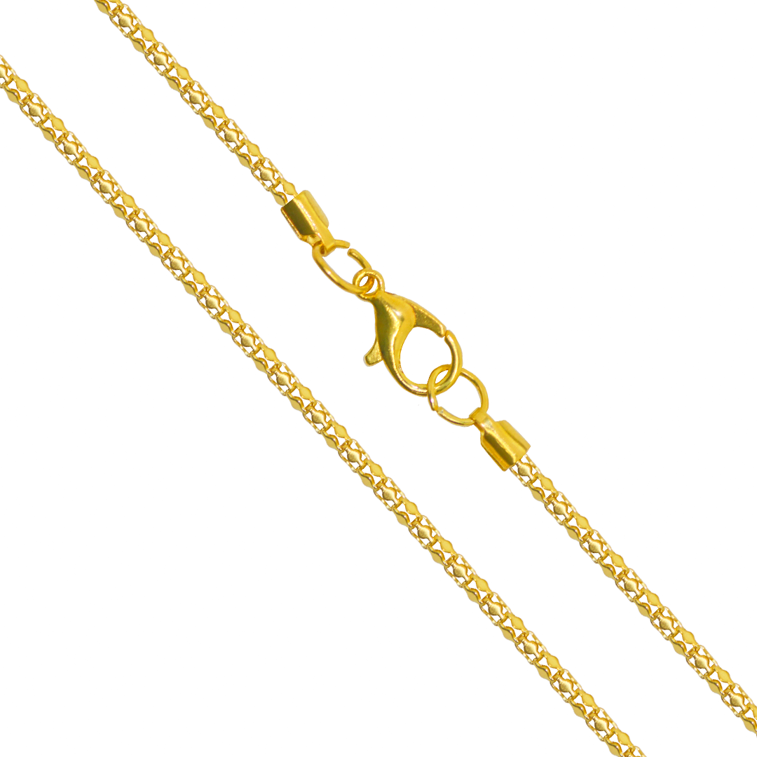 Chains, Round Box, Alloy, 17.5 inches, Sold Per pkg of 12, Available in 4 Colours