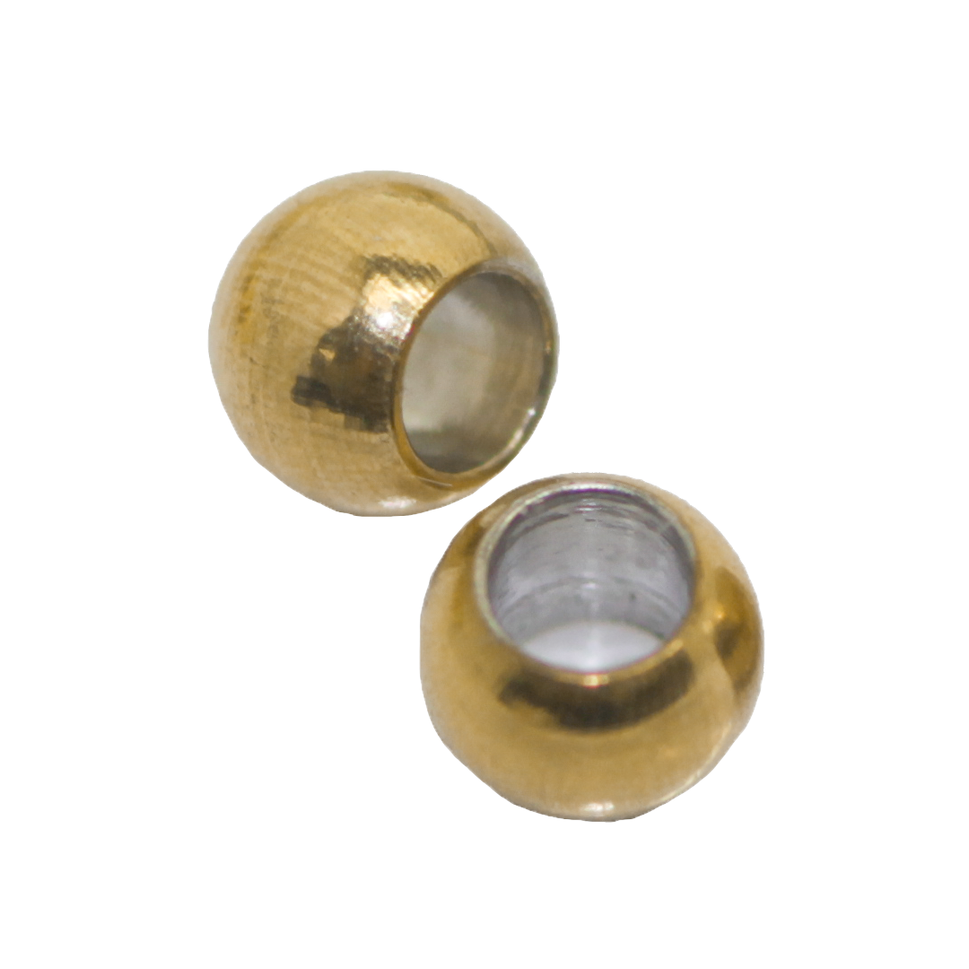 Round Spacer, Stainless Steel, Gold, 8mm, 4pcs/bag