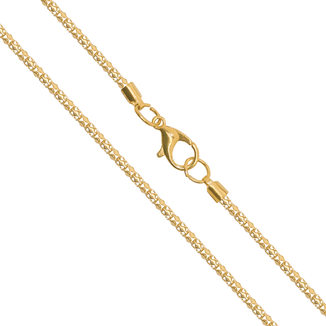 Chains, Round Box, Alloy, 17.5 inches, Sold Per pkg of 12, Available in 4 Colours