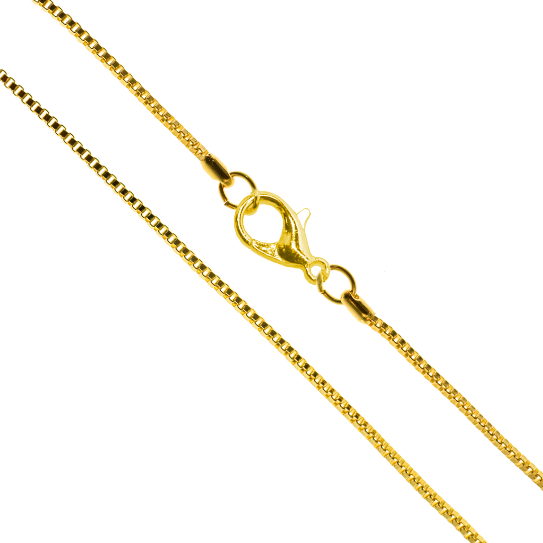 Chains, Box Chain, Alloy, 18 inches, Sold Per pkg of 12, Available in 3 Colours