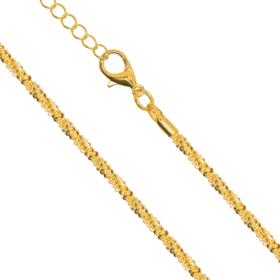 Chains, Twisted Chain, Alloy, Gold, 19 inches, Sold Per pkg of 12