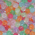 Plastic Beads Bulk Bag, Rose, Round, Transparent, Multicolour AB, 8mm, Approx 300 pcs per bag