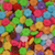 Plastic Beads Bulk Bag, Flower, Assorted Colours, Opaque, 10.5mm x 10mm, Sold Per pkg of Approx 550