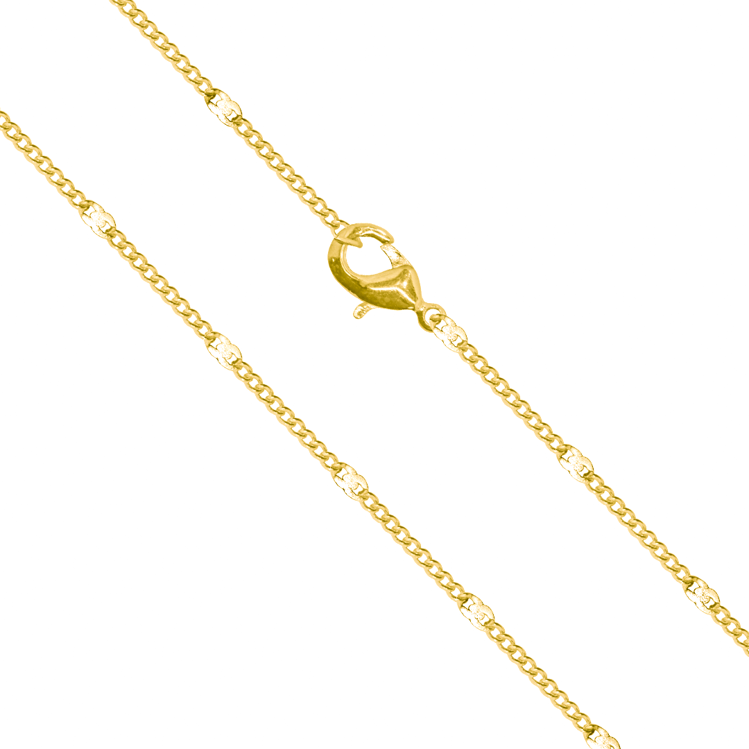 Chains, Curb Chain with Hammered Loop Necklace, 24 inches, Alloy, Sold Per pkg of 12, Available in Multiple Colours