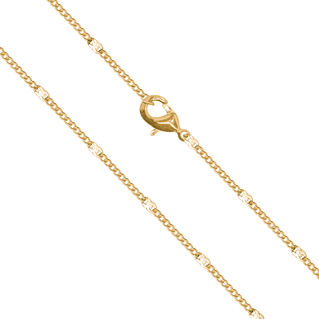Chains, Curb Chain with Hammered Loop Necklace, 24 inches, Alloy, Sold Per pkg of 12, Available in Multiple Colours