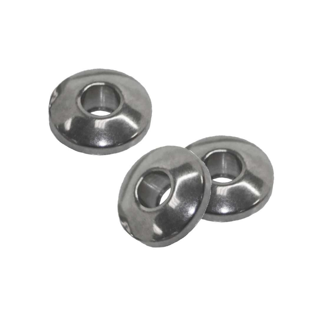 Spacers, Donut Shape, Stainless Steel, Silver, 4mm , Sold Per pkg of 24