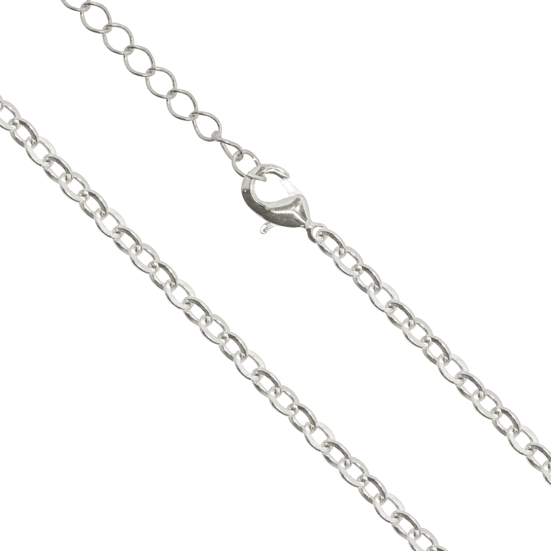 Chains, Flat Cable, Alloy, 22 inches, Sold Per pkg of 12, Available in 3 Colours