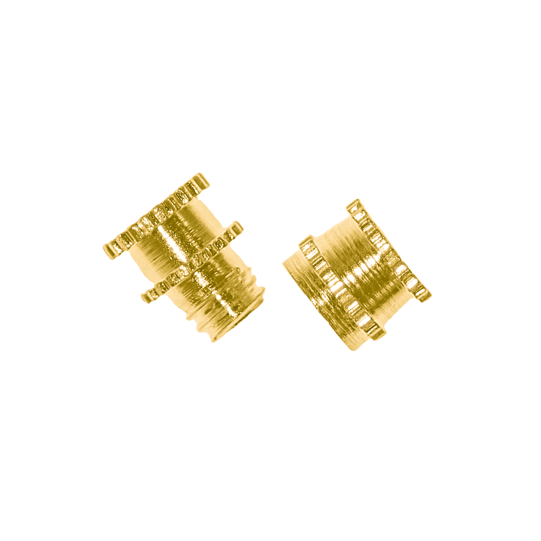 Clasp, Barrel Screw Clasp, Gold, Alloy, 7.5mm x 5mm, Sold Per pkg of 6