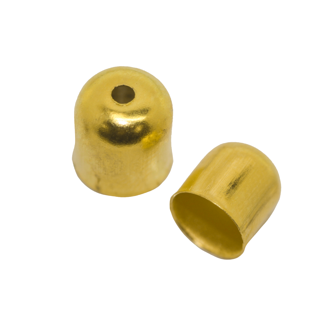 Terminator, Cord Ends, Gold, Alloy, 7.5mm x 7mm, Sold Per pkg of 20