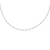Chain, Twisted Singapore Chain, 925 Sterling Silver, 17" - 1pc