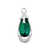 Glass Crystal Pendant, Teardrop, Silver, Alloy, 29.5mm x 12mm x 6.5mm, Sold Per pkg of 5, Available in Multiple Colours