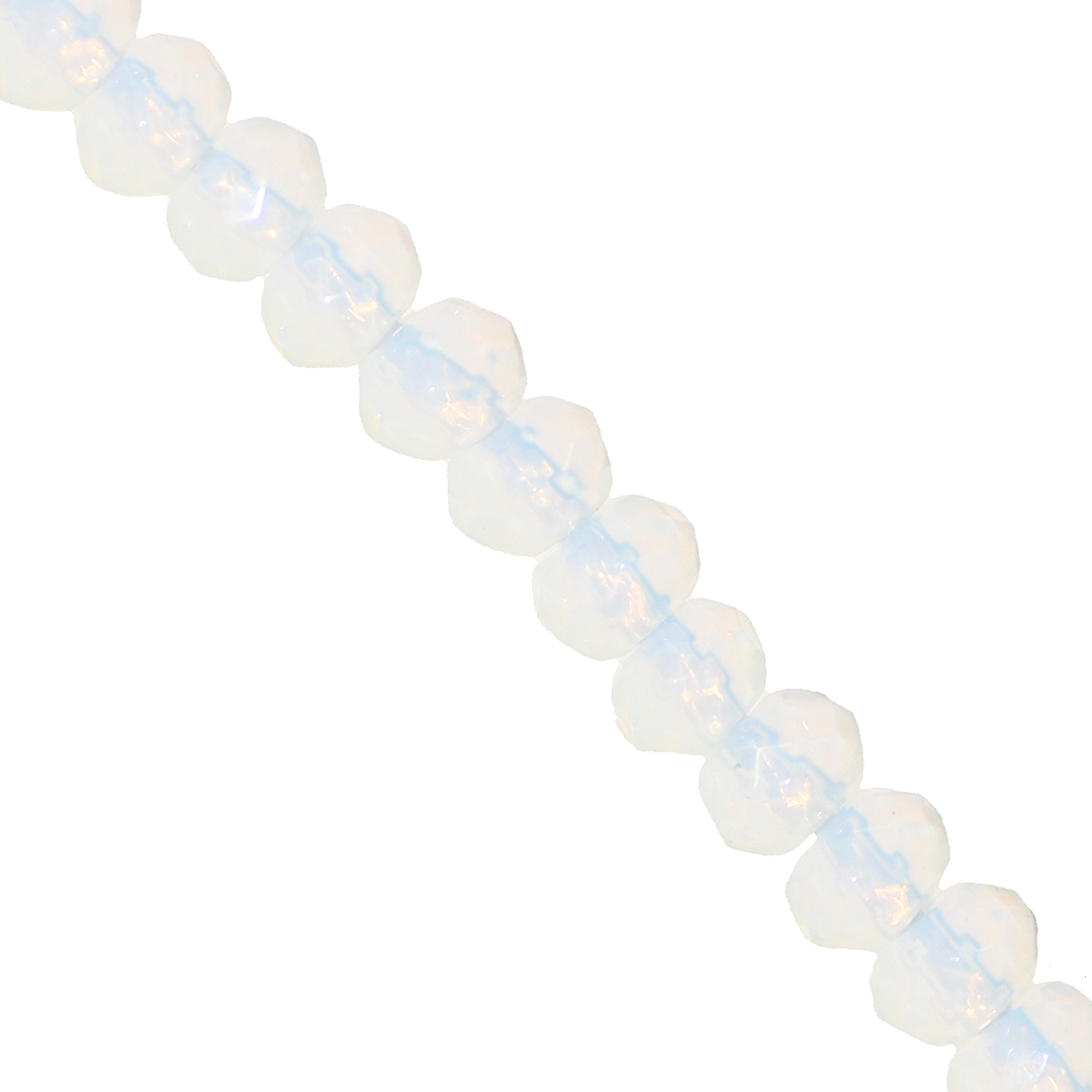 Opalite, Rondelle, Faceted, Semi-Precious Stone, 4mm x 3mm, 110 pcs per strand